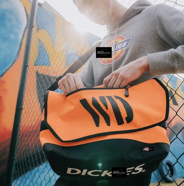 Túi Đeo Chéo DICKIES cho nam và nữ, Túi vải đeo chéo chất liệu vải Canvas dày dặn, Chống thấm nước, KT 30x45x16cm