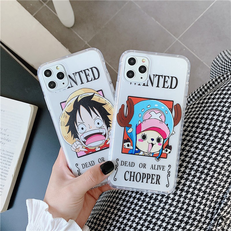 Ốp điện thoại mềm in hình Luffy/Choba One Piece cho Iphone 11 pro max x xr xs max 6s 7 8 plus 7plus/8P se2