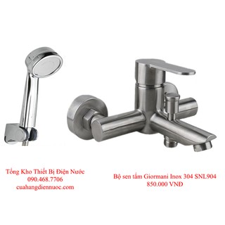 Trọn bộ sen tắm Inox 304 kèm bát sen tăng áp SNL906-VHS02