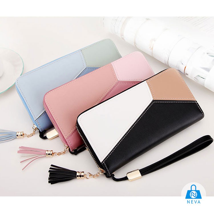 [Mã FAMAYWA2 giảm 10k đơn từ 50k] {Hàng Mới Về} Ví Da Nữ Dáng Dài Ba Màu Độc Đáo NEVA8210 | BigBuy360 - bigbuy360.vn