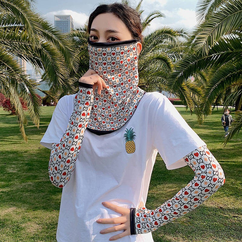 Tay áo chống nắng, lụa băng, bộ bảo vệ cánh tay phù hợp dụng cụ thể dục thể thao