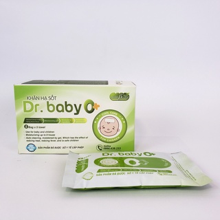Khăn lau hạ sốt dr baby