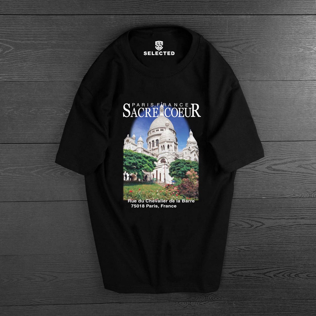 Áo thun tay lỡ nam nữ in hình Châu Âu , Vải Cotton Form Oversize - SELECTED.STORE