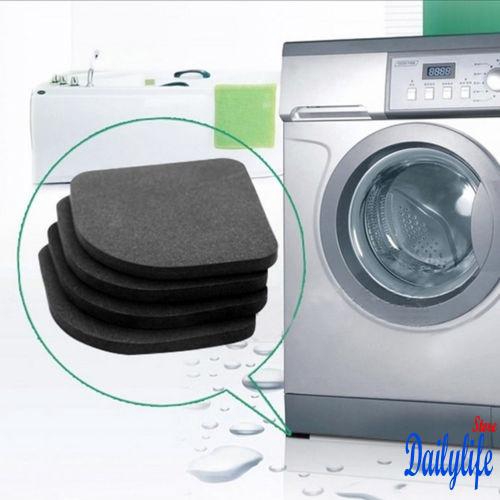 .IA-Home Supplies Desk Corner Mattress Washing Machine Shockproof Pad Black