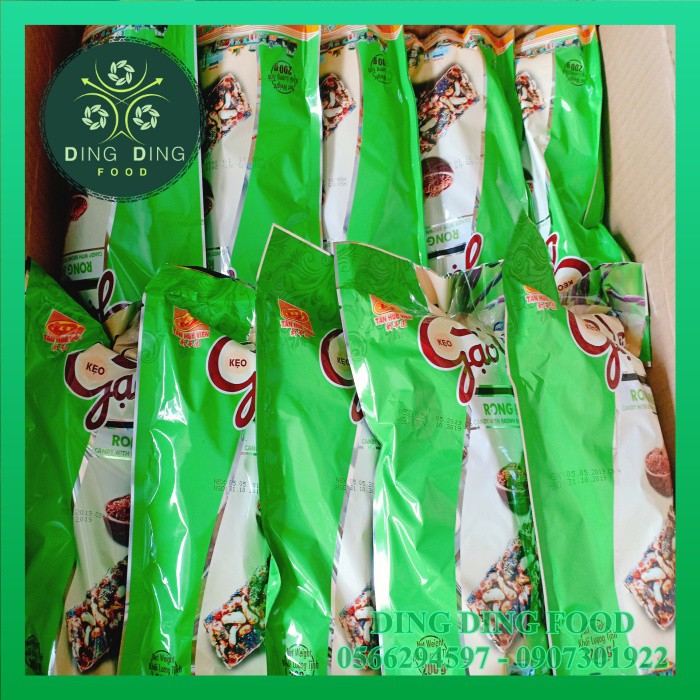 [1 TÚI] Kẹo Gạo Lức Rong Biển 200g Tân Huê Viên| Kẹo Dinh Dưỡng| Ăn Vặt| Đặc Sản Sóc Trăng - DING DING FOOD