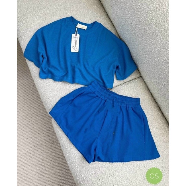 Set đùi áo thun croptop