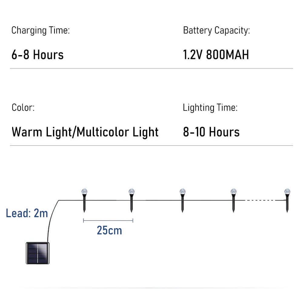 Đèn Trang Trí Sân Vườn Chống Nước Sử Dụng Năng Lượng Mặt Trời
