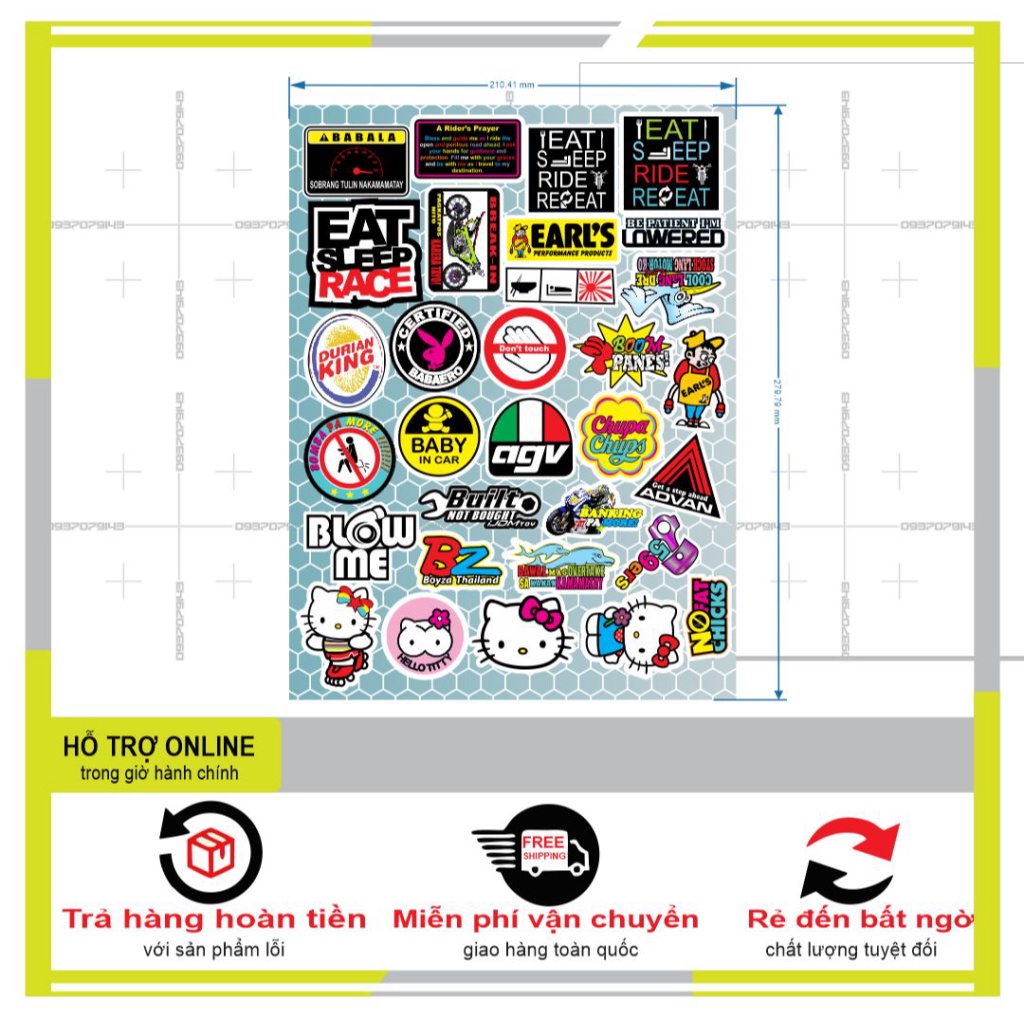 LOGO STICKER HELLO KITTY 01 - SHINDECAL2