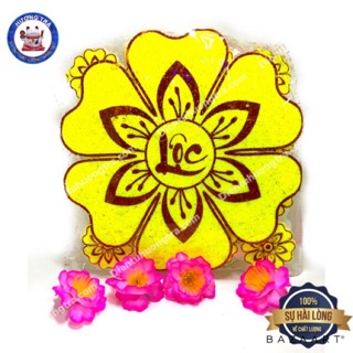 30 Hoa mai xốp in chữ “Tài - Lộc” trang trí tết