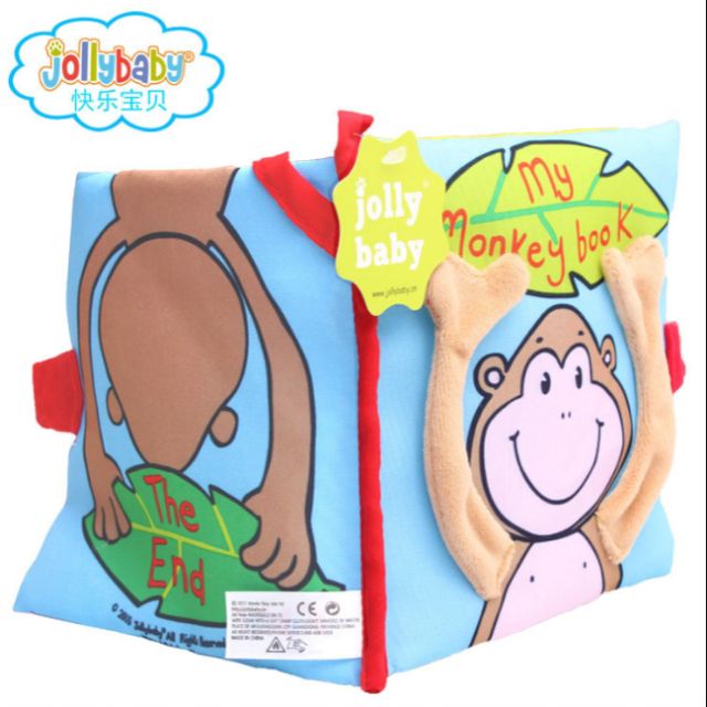 Sách vải My monkey book Jollybaby