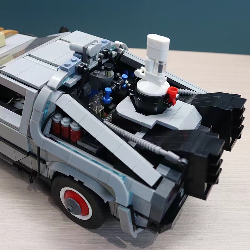 Đồ chơi Lắp ráp mô hình Technic 99998 Back to the Future Time Machine Siêu Xe BTTF Delorean 3 in1