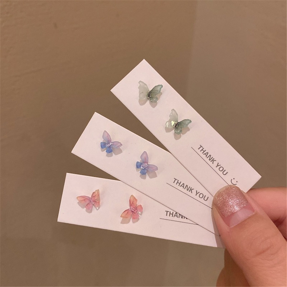 Set 8 Khuyên Tai Hình Bướm S925 Thời Trang Cho Nữ Yanqueens Đồ trang sức Quà tặng