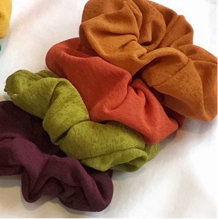 Scrunchies Bảng Màu Trơn