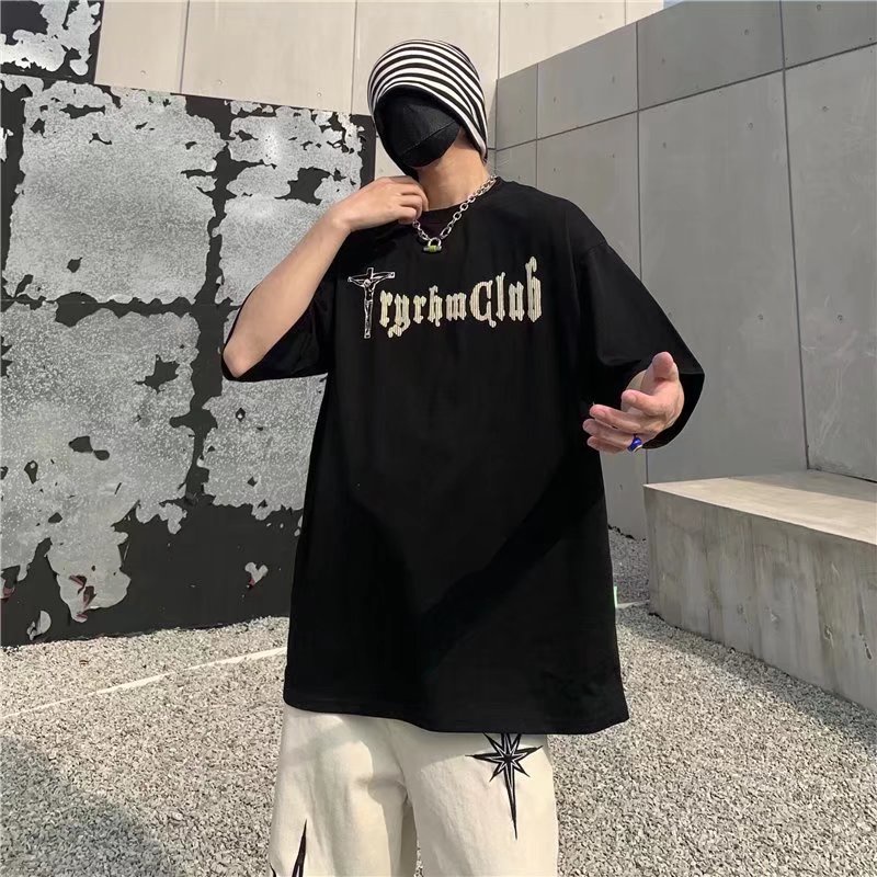 Áo Thun Ngắn Tay Phong Cách Hiphop Retro áo phông nam Thời Trang Hàn Quốc Cho Nam