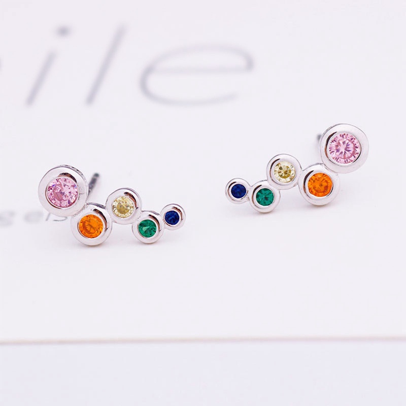 Khuyên Tai Mạ Bạc Hình Đám Mây Dễ Thương Cho Nữ