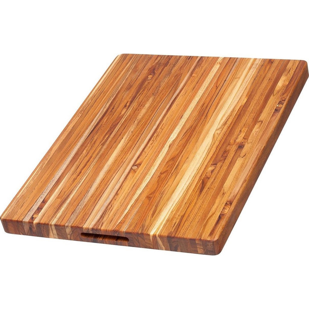 Thớt gỗ teak kháng khuẩn siêu cứng không mùn, chống nứt  50 X 38 CM - MasterChef Teak Wood Cutting Board