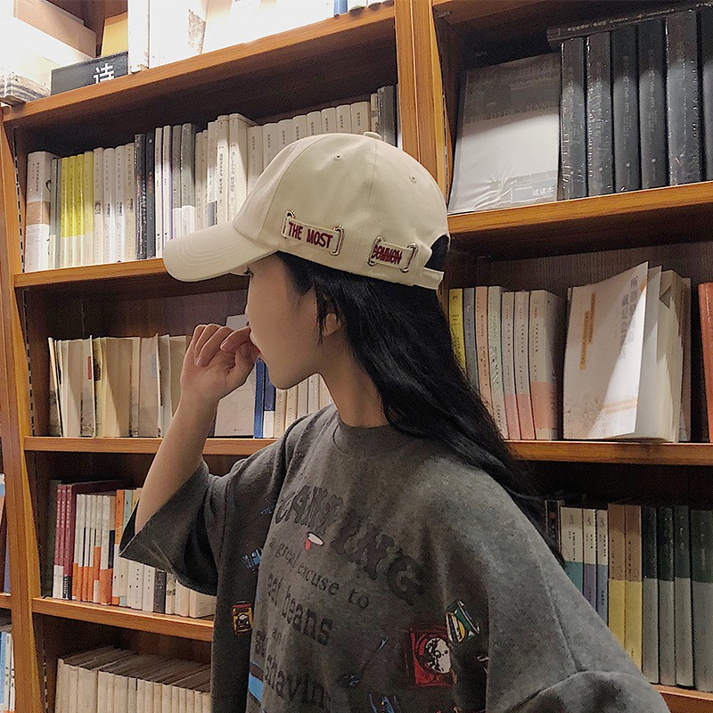 Mũ lưỡi trai Nam Nữ Unisex Hip hop Nón kết Bóng chày Ulzzang Hàn Quốc Chống nắng Chất Cotton mềm In chữ
