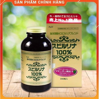 Tảo xoắn xanh Spirulina 2200v Nhật Bản