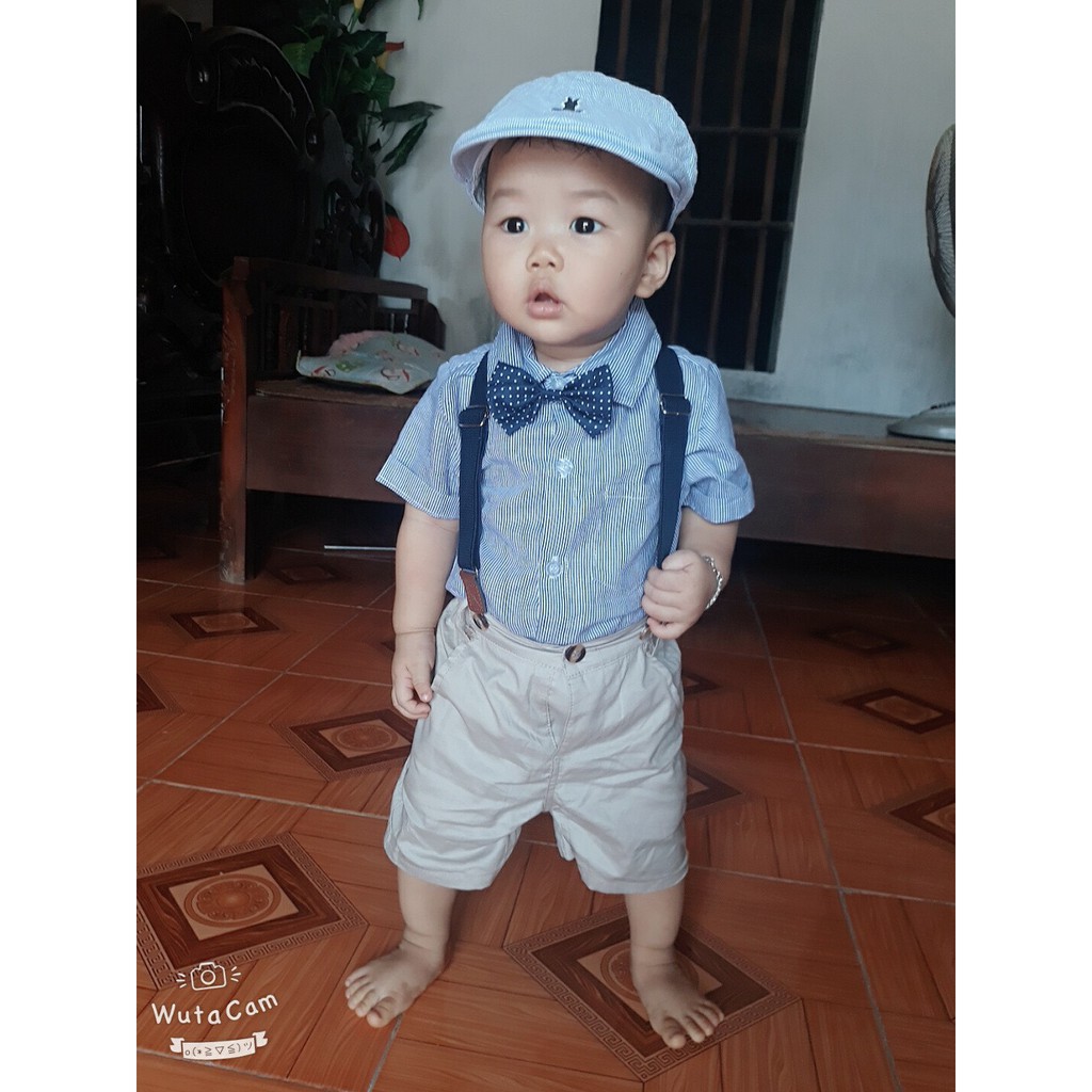 VEST BÉ TRAI - SET YẾM CÔNG TỬ KÈM ÁO SƠ MI ĐI CHƠI CÓ NƠ CÓ SẴN