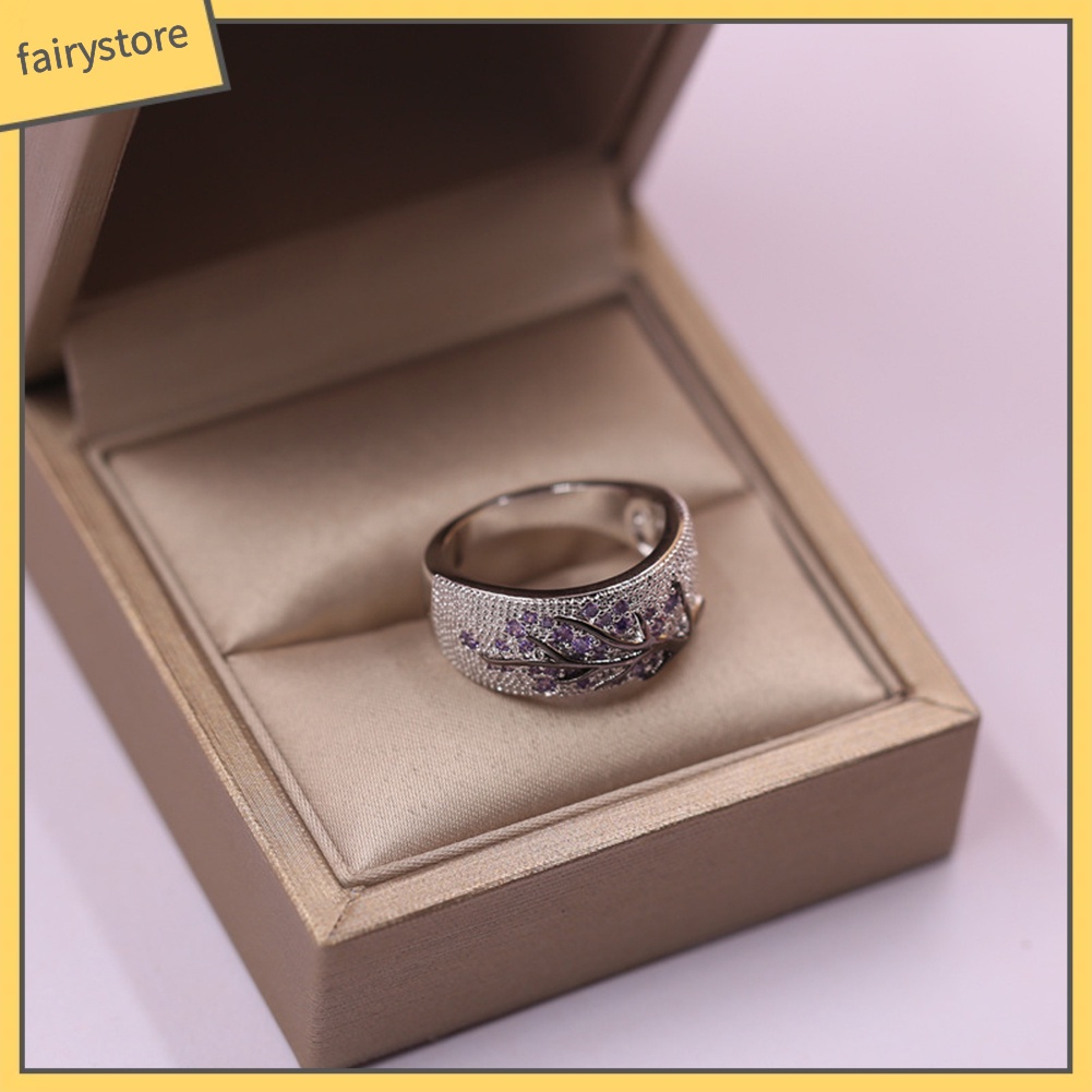 Nhẫn hợp kim hình hoa đính đá xinh xắn cho nữ