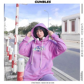 Áo Hoodie form rộng GUMDEE - FOX Tím - Gumbles Official