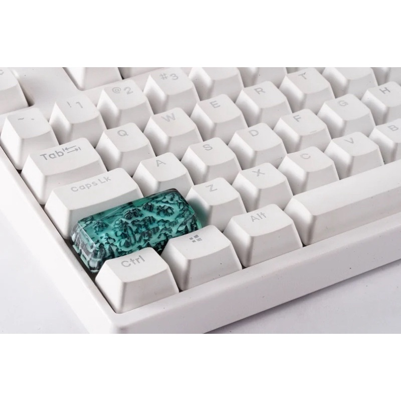 Nút bàn phím cơ Núi tuyết.Keycap resin snow mountain.Keycap Artisan