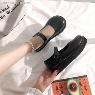 Giày Búp Bê Da Mềm Phong Cách Retro Nhật Bản Cho Nữ