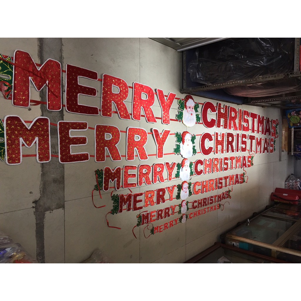 [ HCM ] NOEL - DÂY TREO MERRY CHRISTMAS KHỔ LỚN