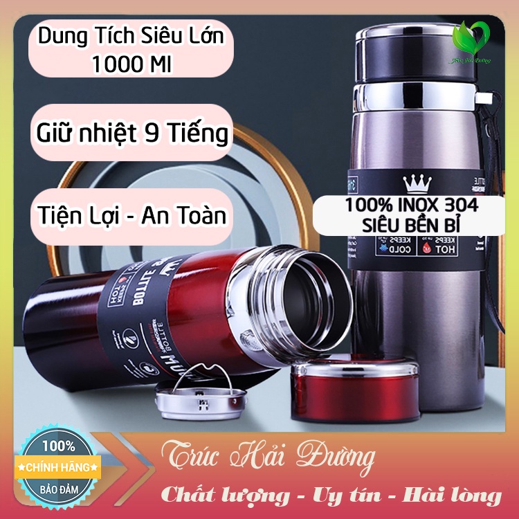 ✅[TẶNG CAM THẢO] Bình Giữ Nhiệt Pha Trà Thảo Mộc Có Đầu Lọc Sẵn Tiện Dụng Sang Trọng