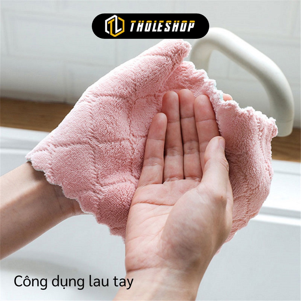 Khăn Lau Chén Đa Năng - Khăn Nhà Bếp Lau Đồ Dùng, Lau Gương Không Rụng Lông 5962