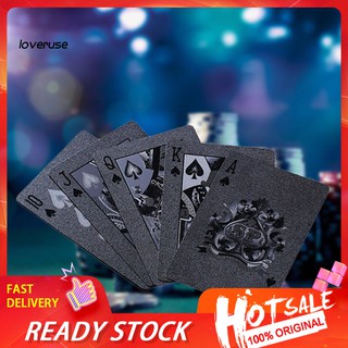 Bộ Bài Poker Màu Đen Chống Thấm Nước