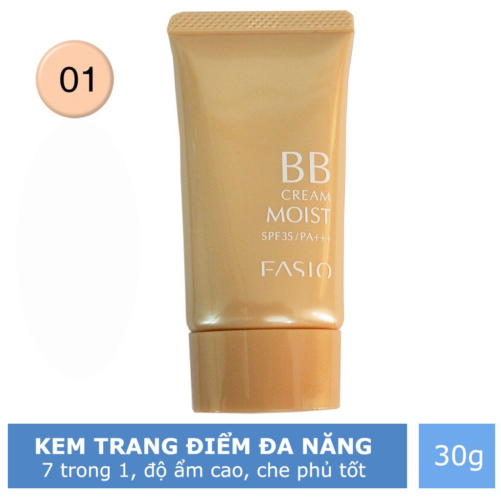 KEM NỀN DƯỠNG ẨM - FASIO BB CREAM MOIST SPF 35/PA+++ | BigBuy360 - bigbuy360.vn