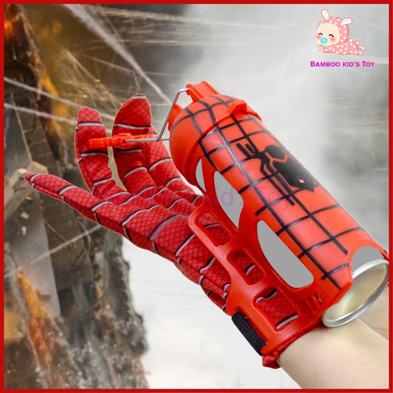 Đồ chơi găng tay người nhện, Súng bắn tơ người nhện độc đáo cho bé