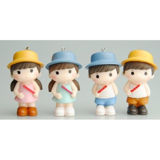 Móc khóa đôi kẹo hồ lô.