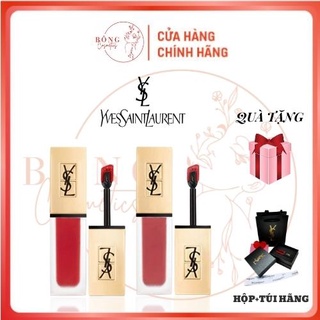 Son Kem YSL Tatouage Couture Matte Stain full size 6ml siêu đẹp , lì môi, son ysl Bông-cosmestics