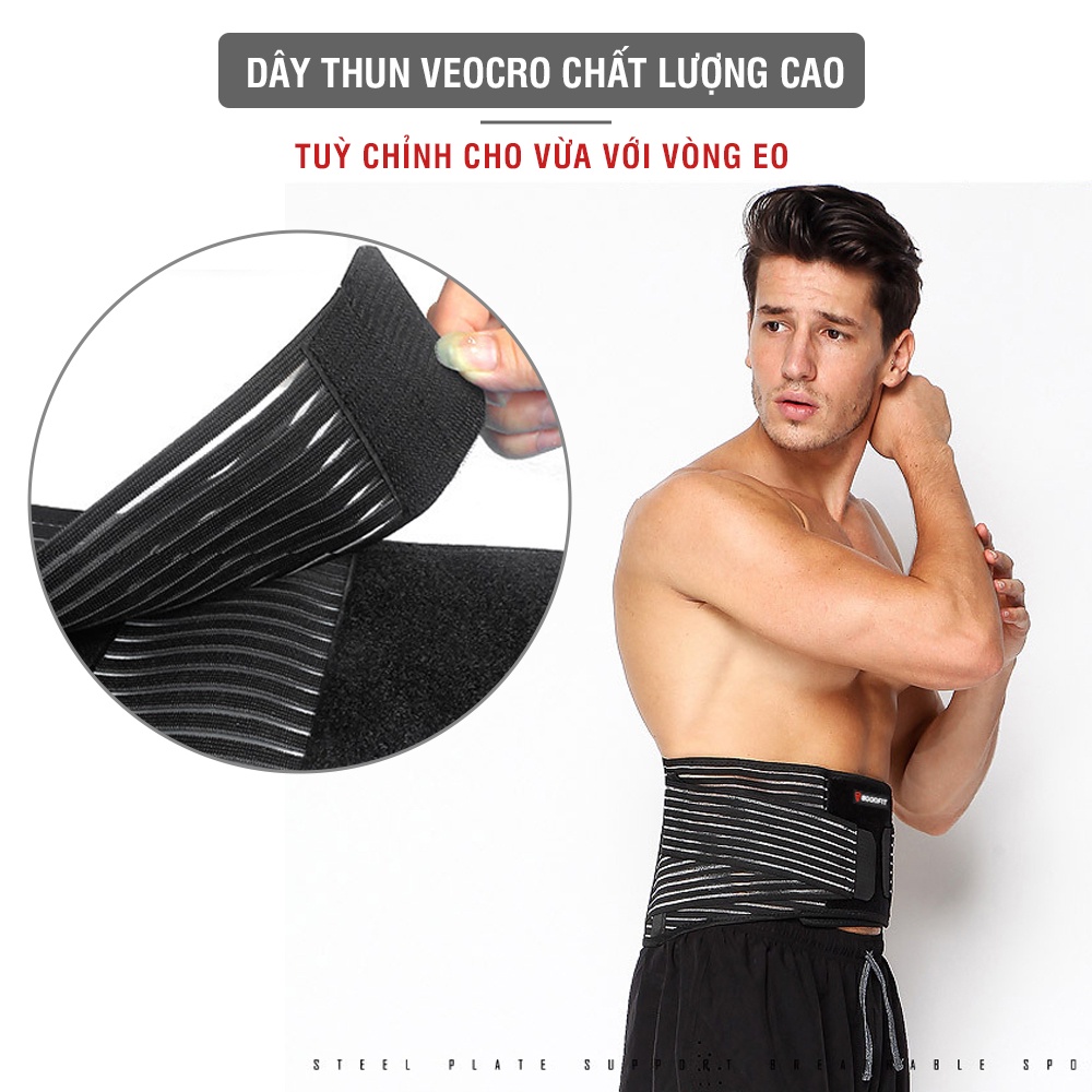 Đai lưng cột sống thoáng khí, có thanh nẹp GoodFit GF725WS