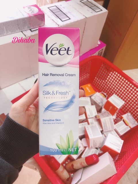 Kem tẩy lông Veet Hair Removal Cream SILK & FRESH 100ml từ Pháp | BigBuy360 - bigbuy360.vn