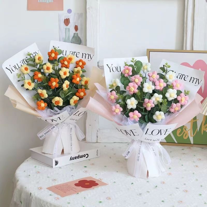 Bó Hoa Tulip Nhân Tạo Handmade Làm Quà Tặng Lễ Tình Nhân