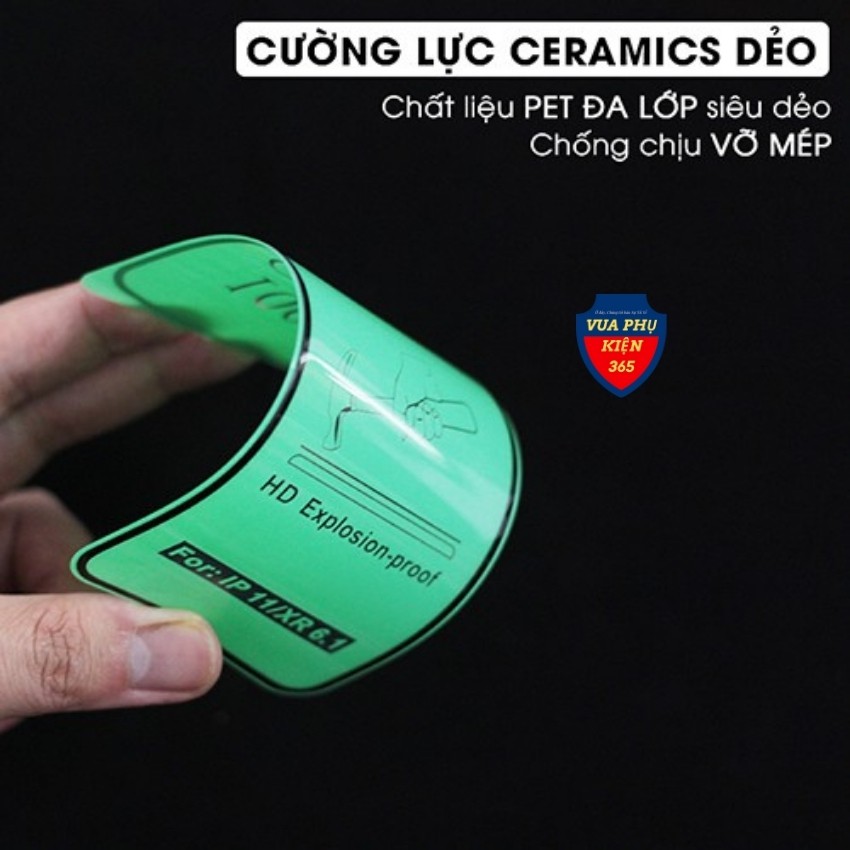 Kính Cường Lực iPhone FULL MÀN HÌNH SIÊU DẺO SIÊU MỎNG 100D 6s/6sPlus/7/7Plus/8/8Plus/X/Xr/Xs/XsMax/11/11Pro/11ProMax