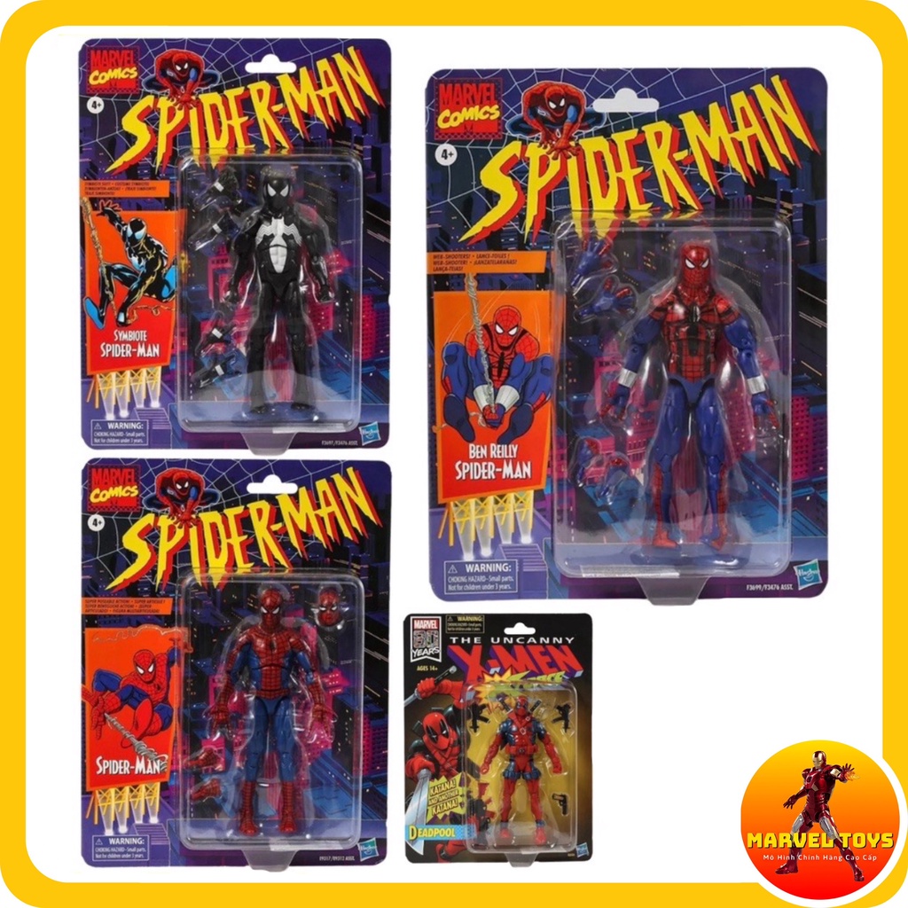 Mô Hình Người Nhện Spider Man & Deadpool Marvel Có Khớp Cử Động