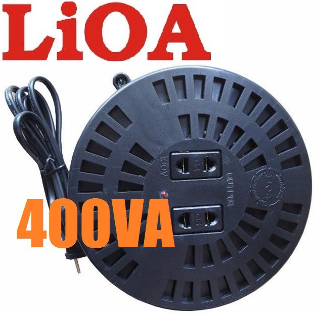 Biến áp 400VA LIOA DN004 (đổi nguồn hạ áp 1 pha, vào 220V ra 100V - 120V)