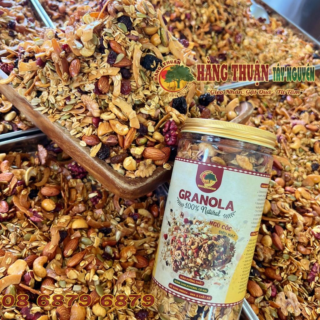 Ngũ Cốc Hạt Dinh Dưỡng Ăn Liền Granola Hằng Thuận Tây Nguyên