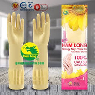[NAM LONG-M/L/XL] Găng tay cao su [SIÊU BỀN] bao tay cao su rửa chén, giặt đồ, lau nhà. dài đến khuỷu tay