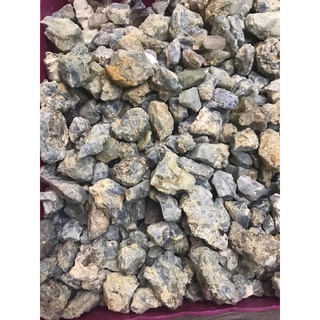 50g -100g Đá Vụn Xanh Biển Thô Không Lỗ Thanh Tẩy