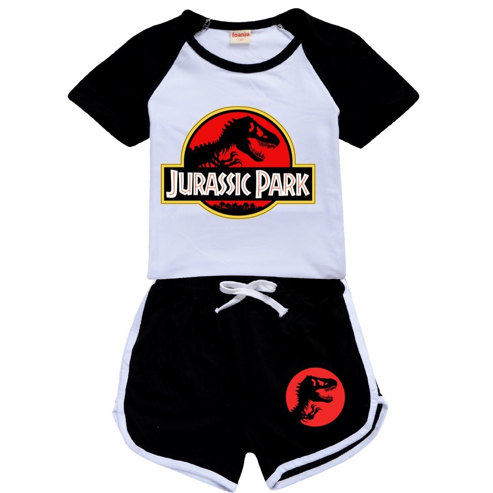 Bộ quần áo cho bé Jurassic Park Size từ 9-40kg. Chuẩn shop - Logo thương hiệu Thun cotton 100% co giãn 4 chiều, mát
