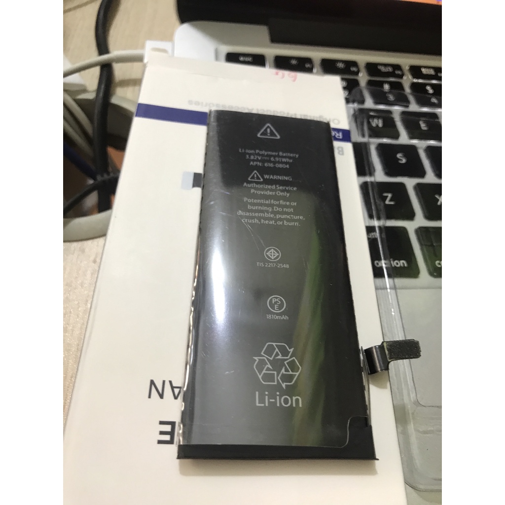 Pin ĐT ĐT táo 5 5S,6 6S,6Plus 6S Plus,7 7Plus,8 8Plus,X chuẩn dung lượng tặng kèm bộ sửa bảo hành 3 tháng