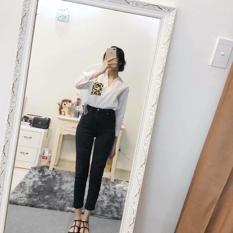 Quần Bò Baggy- Quần Momjeans Jean Lưng Cao