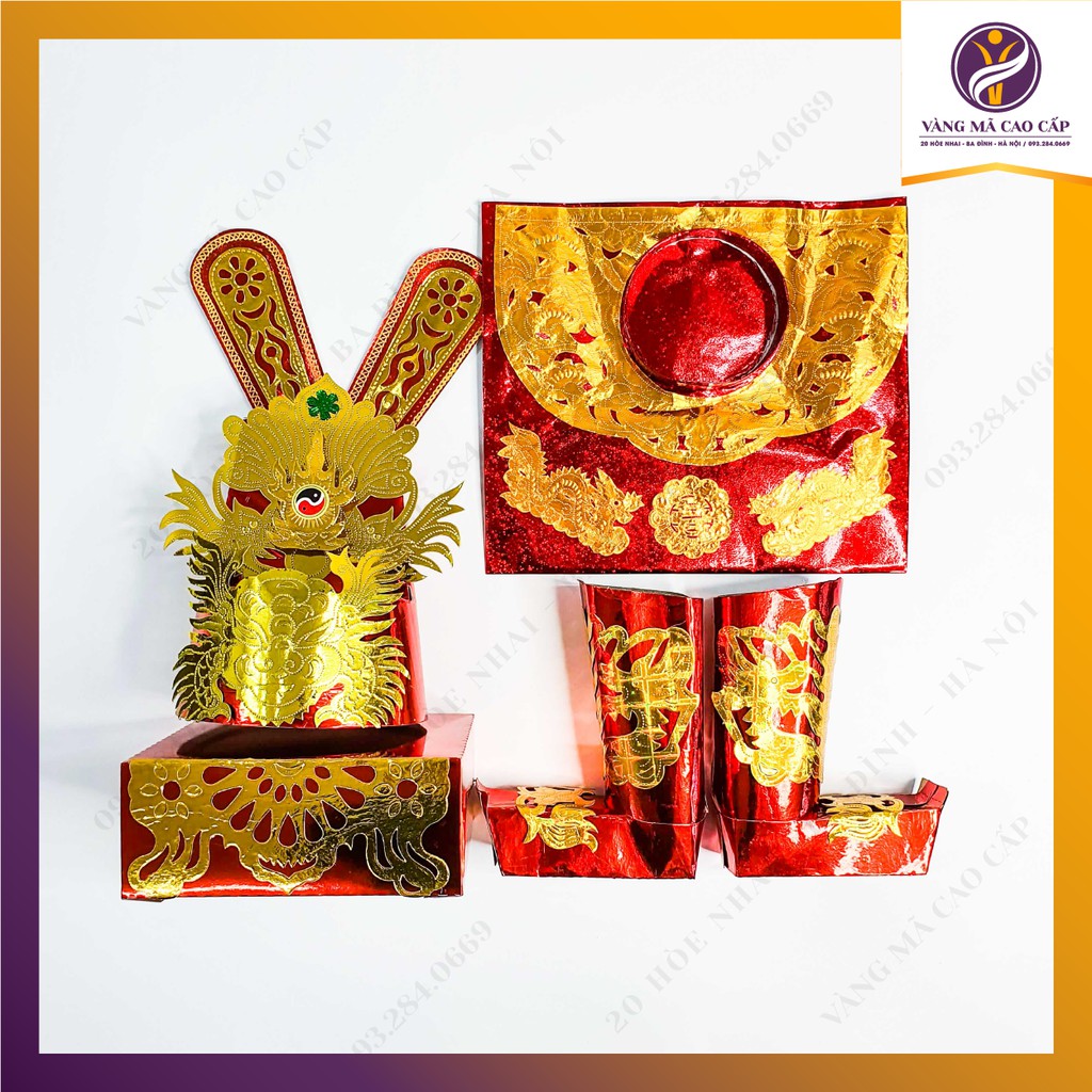 Bộ Quần Áo Cúng Lễ Quan Thần Linh Kèm Hài Và Mũ - VM66