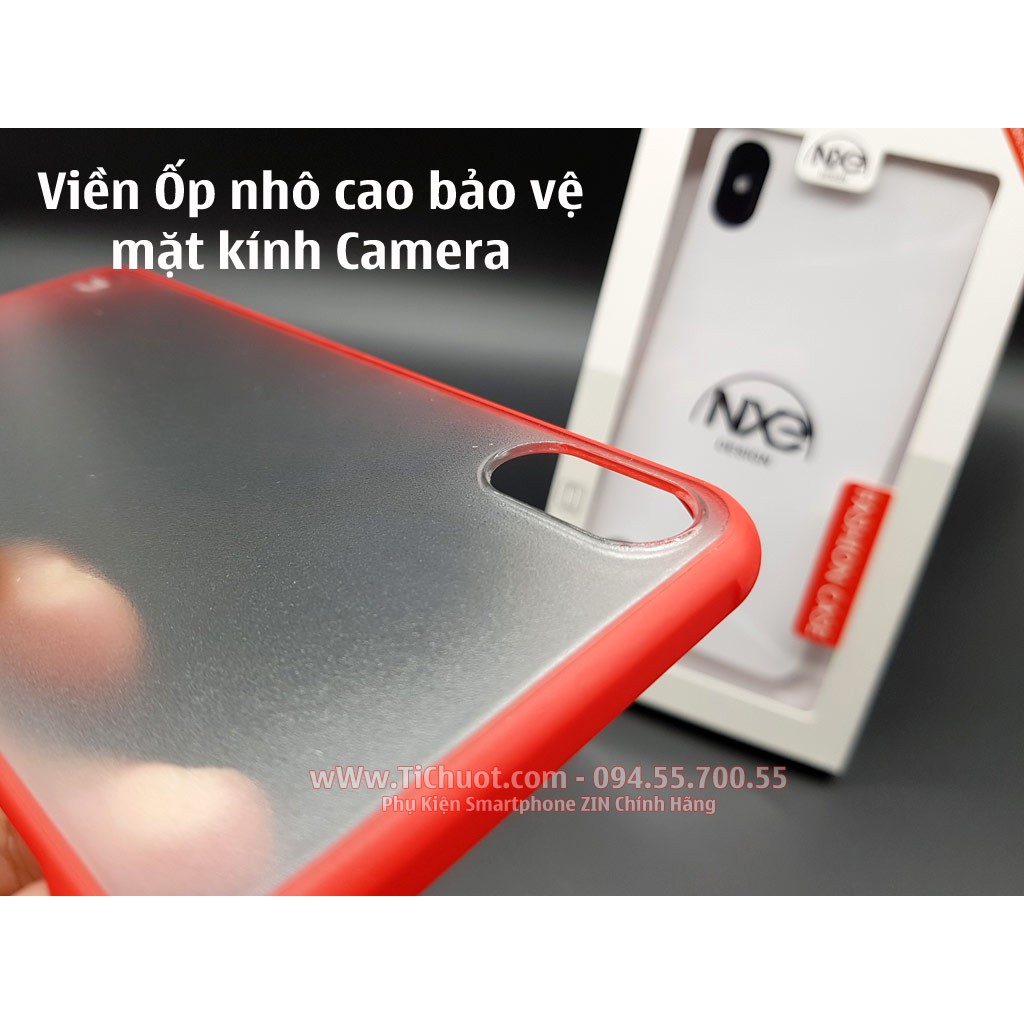 Ốp Lưng iPhone Xs Max Nhám Mờ Viền Màu Dẻo Không Cạnh Hông