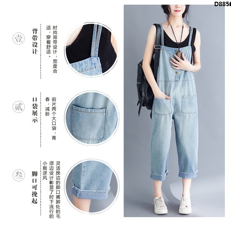 Jumpsuit Ống Rộng Size Lớn Xinh Xắn Theo Phong Cách Hàn Quốc 2019 Dành Cho Nữ